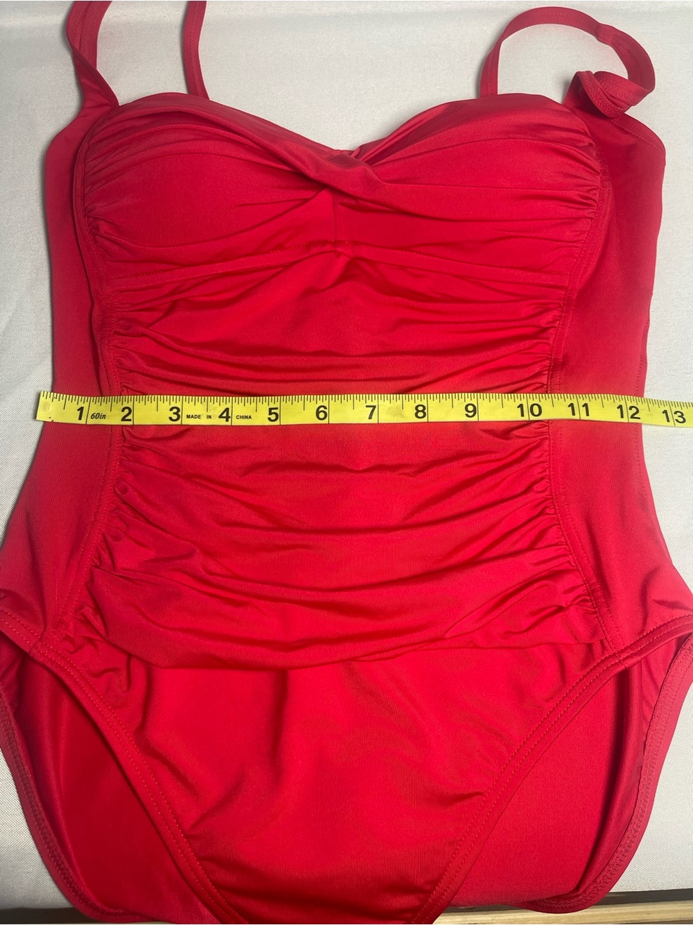La Blanca Pink Ruched One Piece Swimsuit Size 8 - Picture 11 of 15